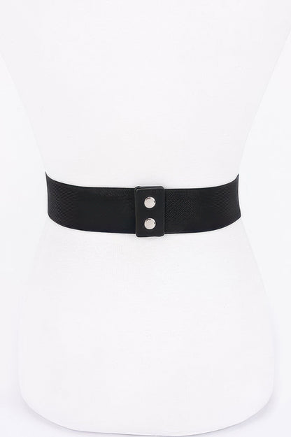 Rhinestone Ribbon Elastic Plus Size Belt