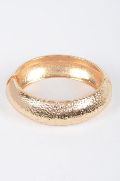 Two Pieces Set Wide Metal Bangle