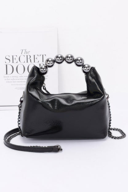 Metallic Ccb Ball Handle Bag