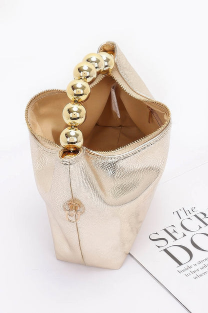 Metallic Ccb Ball Handle Bag