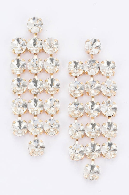 Rhinestone Party Earring