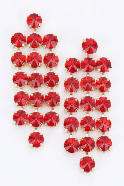 Rhinestone Party Earring