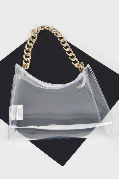 Transparent Big Chain Bag