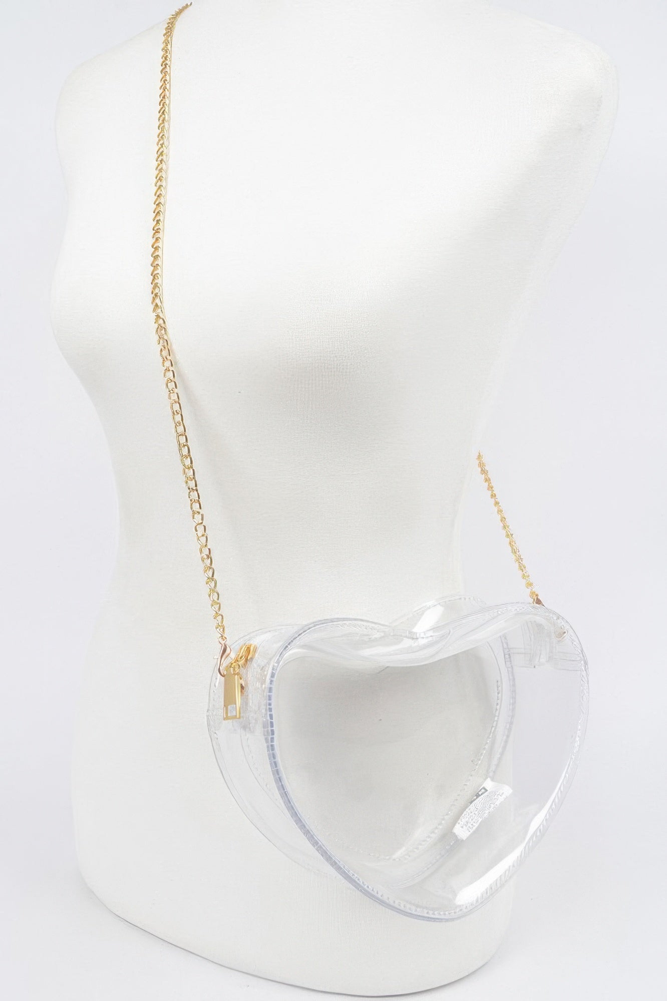 Clear Heart Shape Crossbody Bag