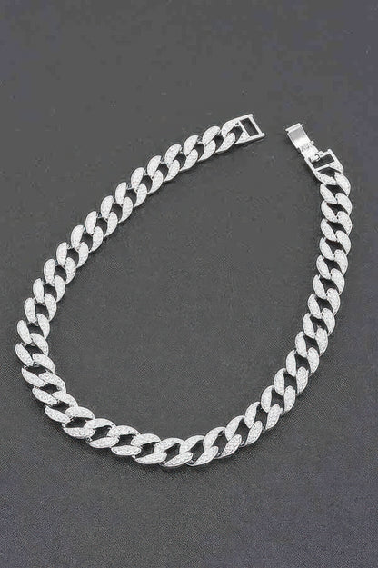 Hammered Bulk Chain Necklace