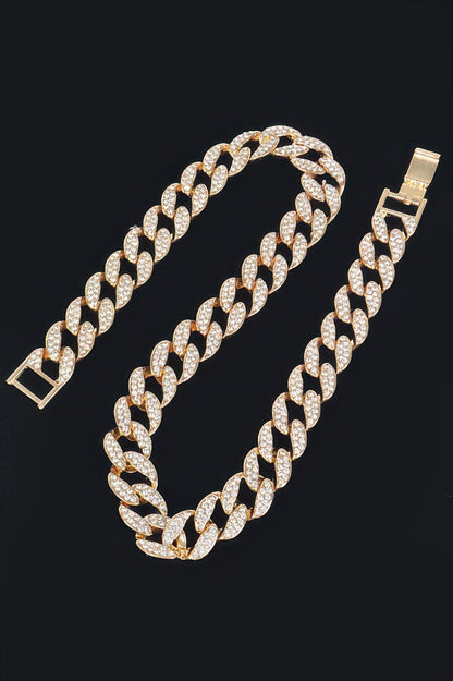 Hammered Bulk Chain Necklace