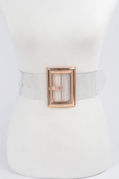 Oversized Transparent Pvc Belt