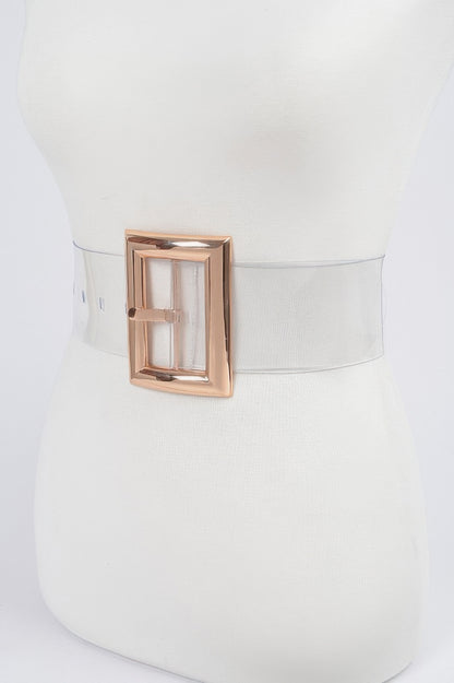 Oversized Transparent Pvc Belt