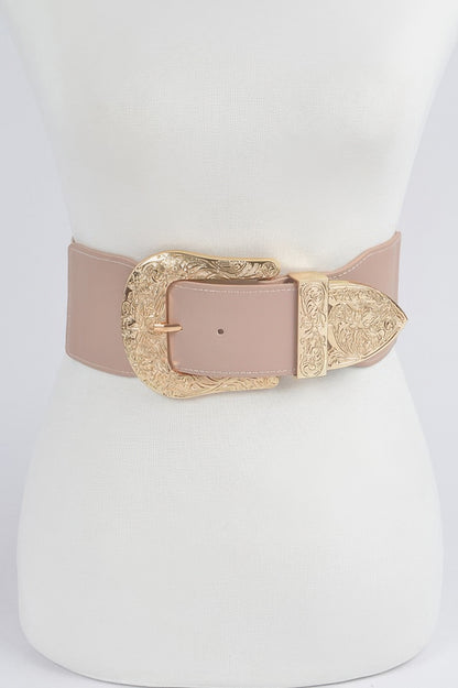 Wide Multi Metal Elastic Belt