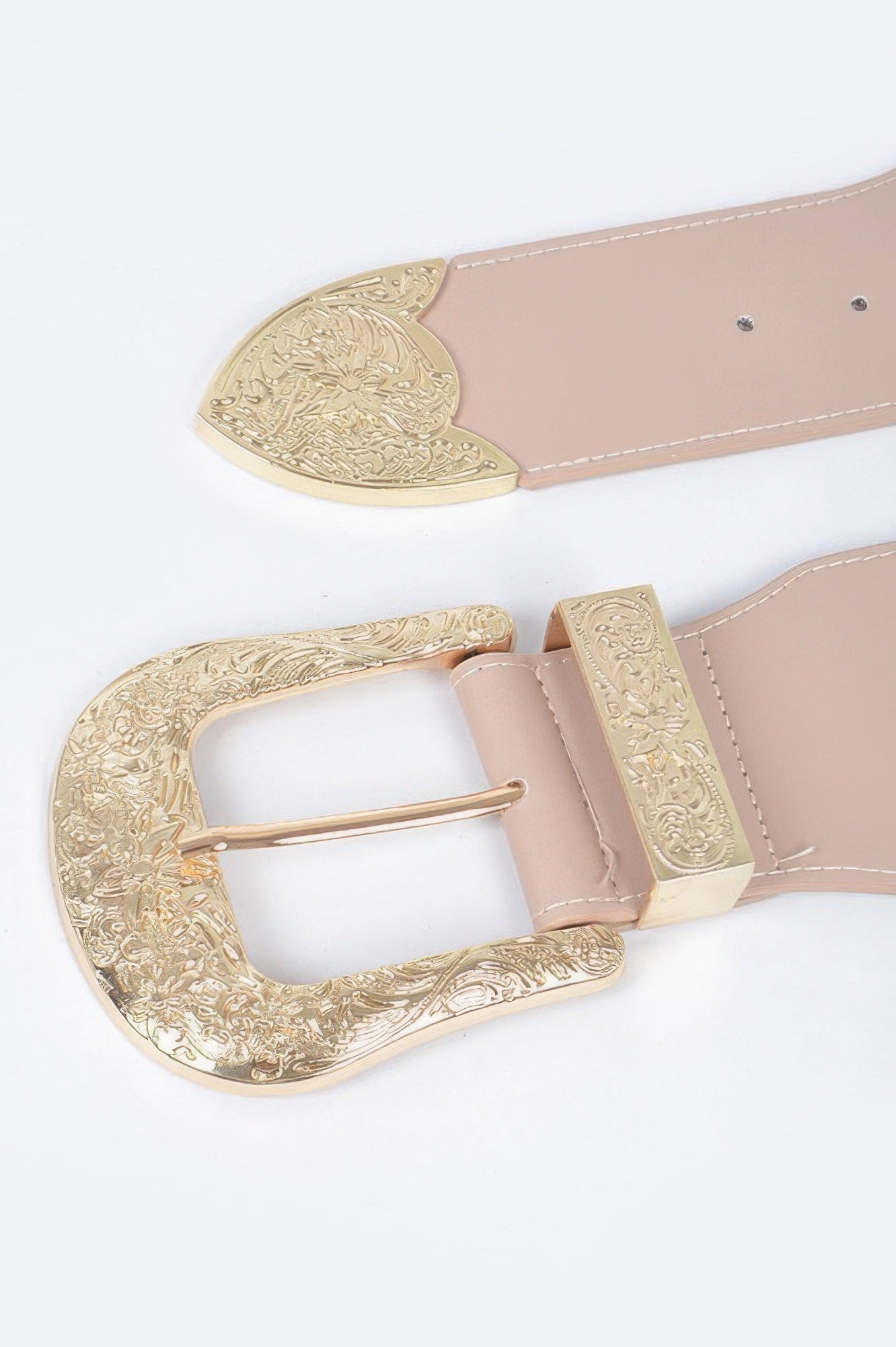 Wide Multi Metal Elastic Belt