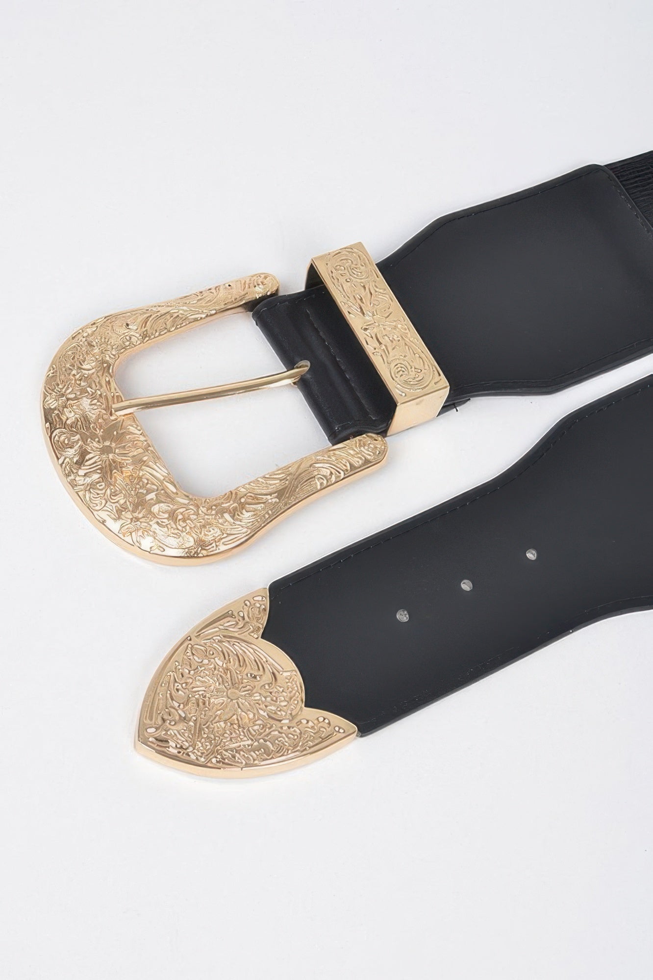Wide Multi Metal Elastic Belt
