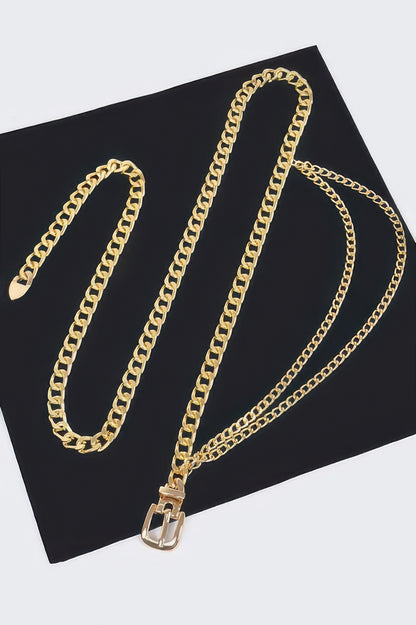 Chain Buckle Belt
