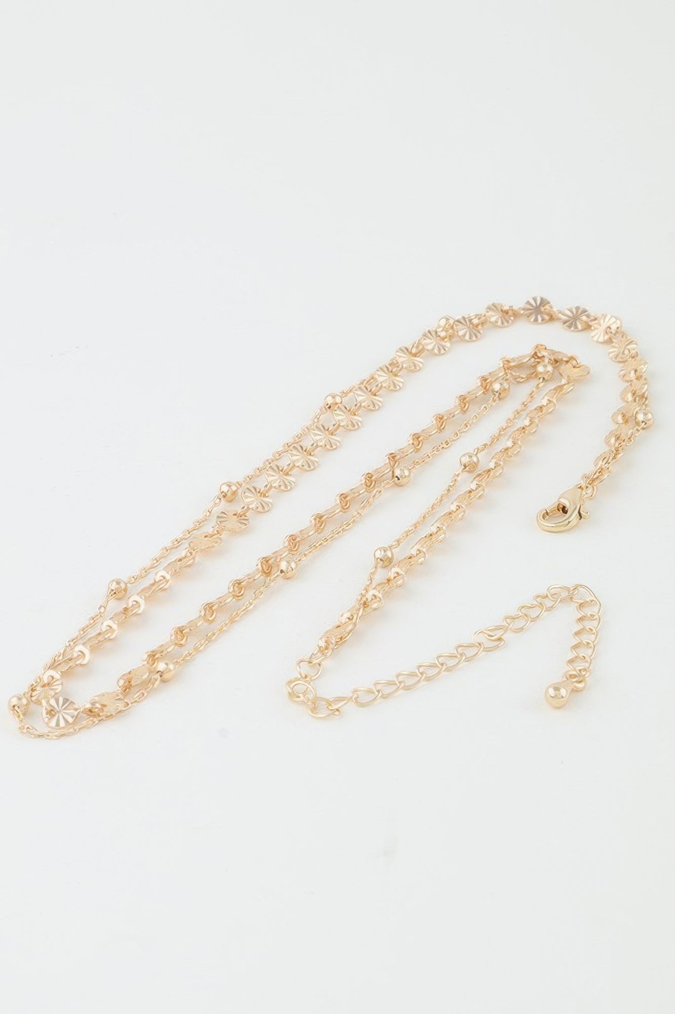 Double Disc Chain Necklace