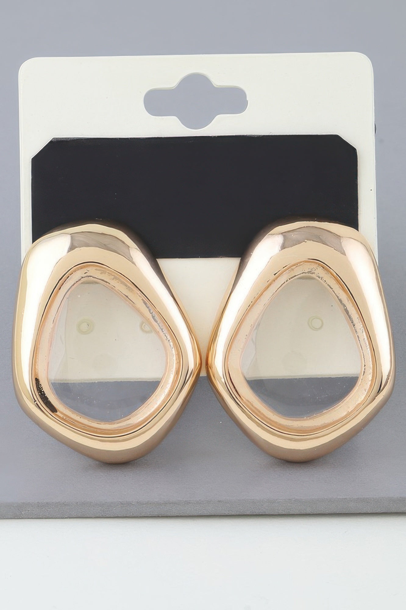 Abstract Transparent Stone Earrings