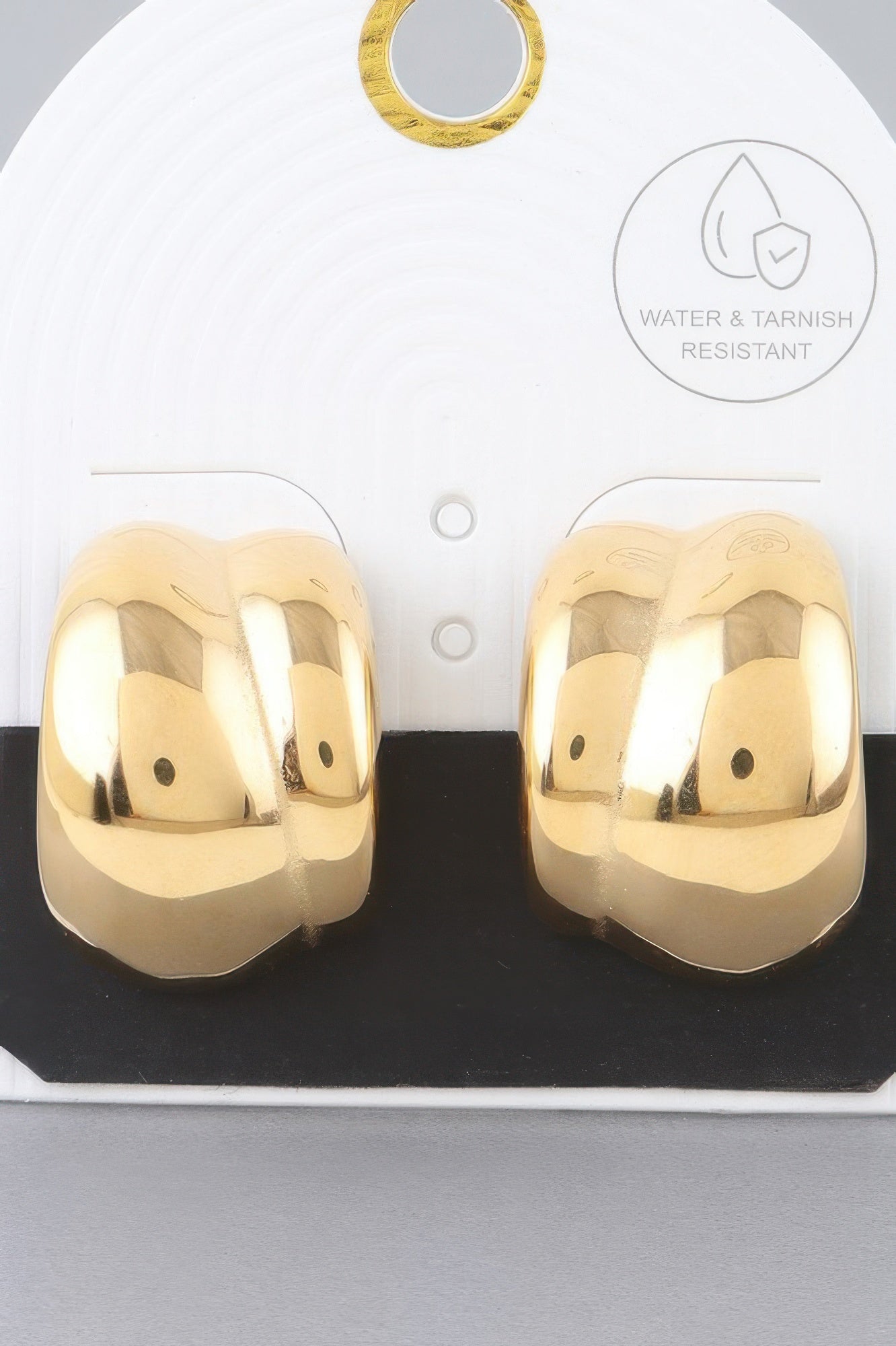 Wide Twist Hoop Earrings