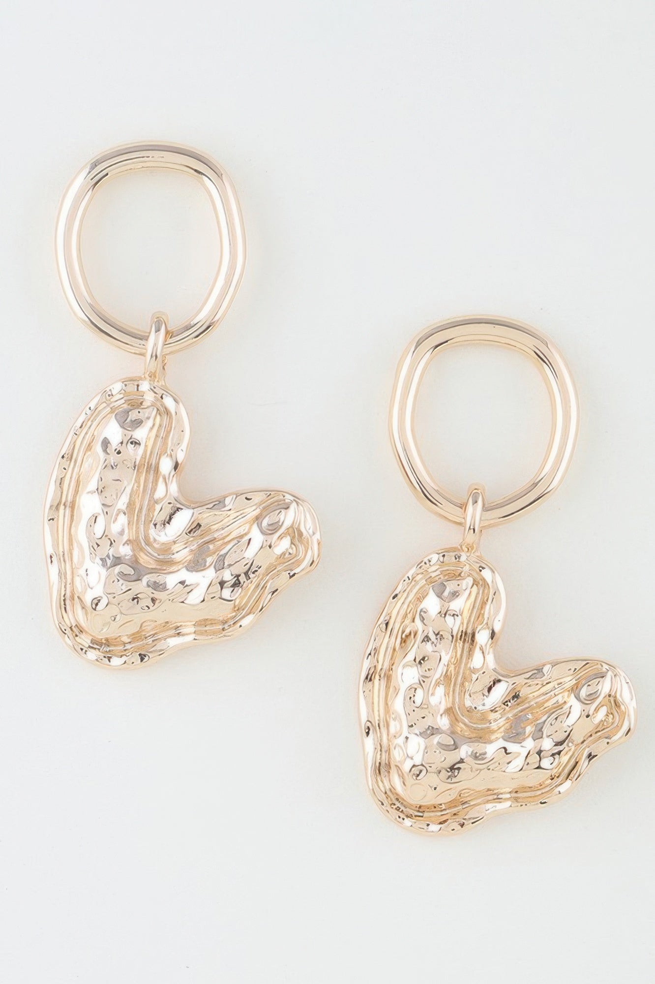 Hammered Boomerang Earrings