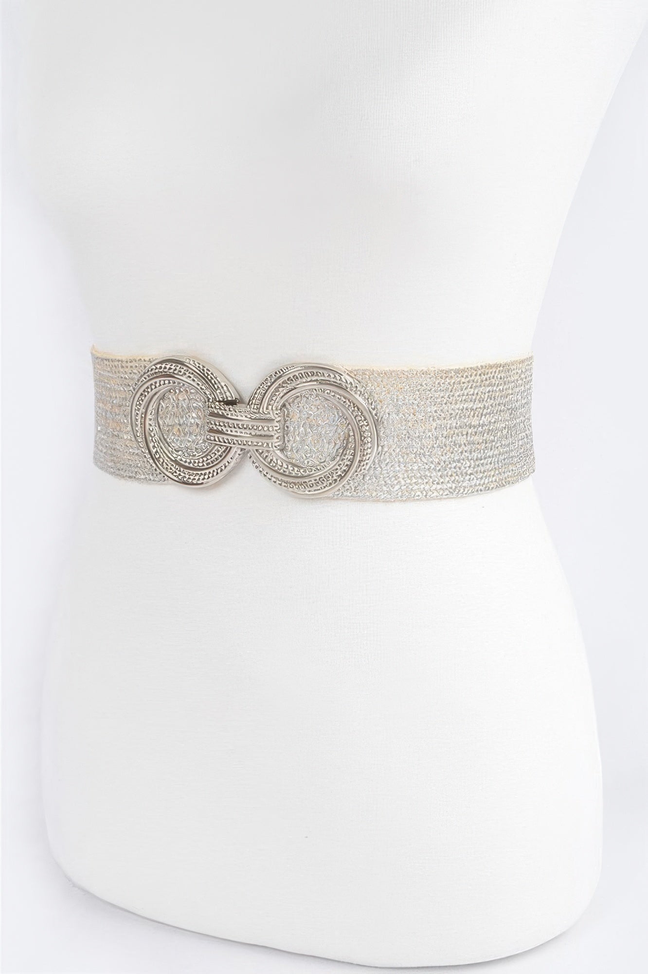 Double Metal Buckle Elastic Belt