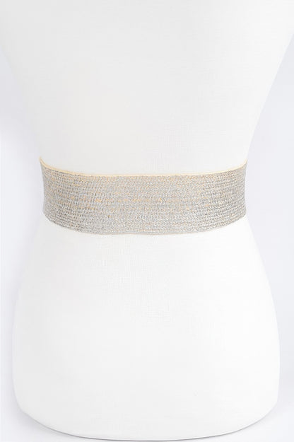 Double Metal Buckle Elastic Belt