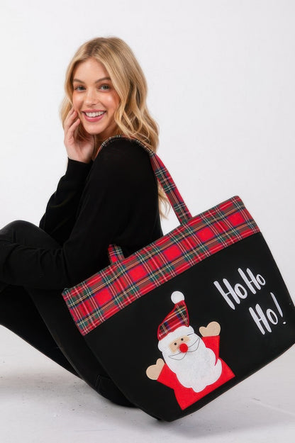 Ho Ho Ho Letter Santa Christmas Tote Bag