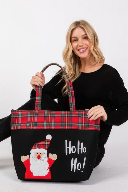 Ho Ho Ho Letter Santa Christmas Tote Bag