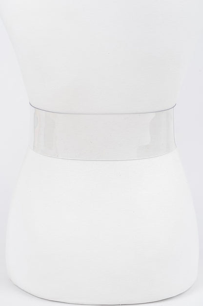 Multi Rhinestone Buckle Clear Plus Size Belt