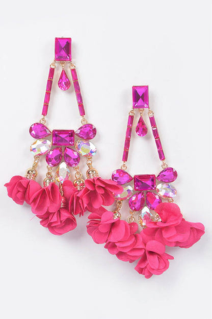 Rhinestone Party Drop Earring