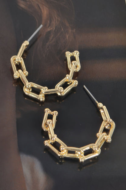 Chain Hoop Earrings
