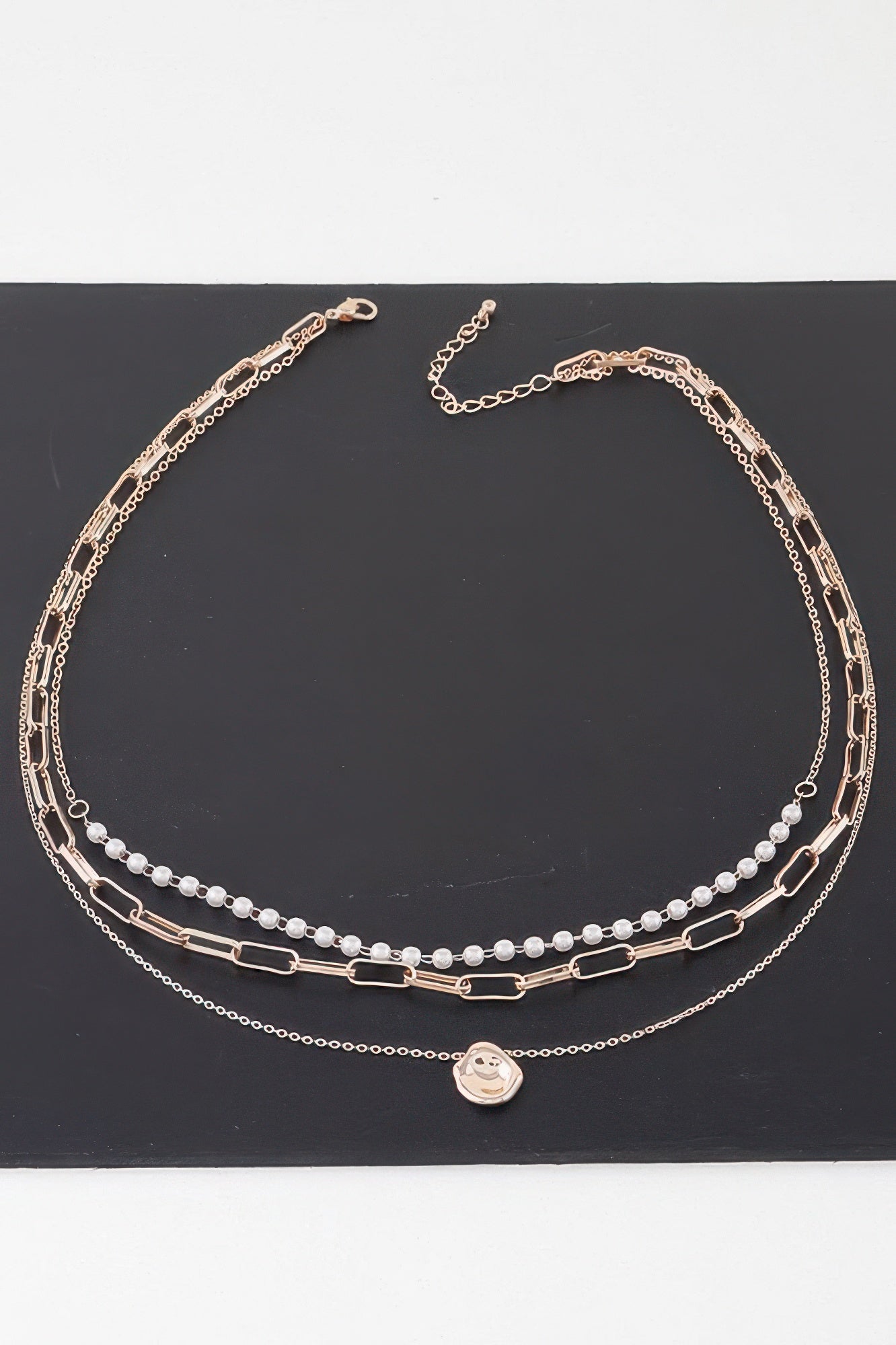Multi Pendant Link Chain Necklace