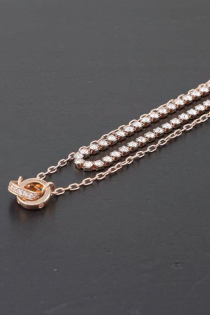 Interlinked Ring Chain Necklace