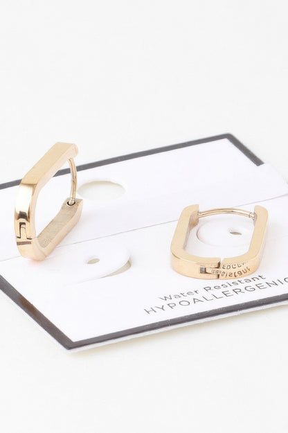 Delicate Link Chain Oval Earrings