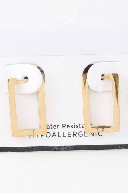 Delicate Frame Hoop Earrings
