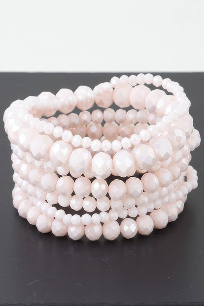 Multi Crystal Beaded Bracelet