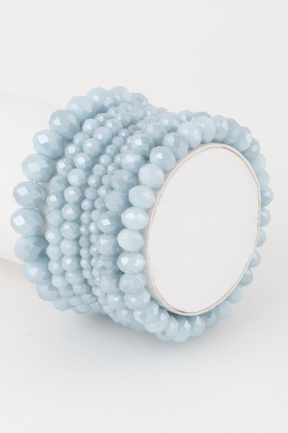 Multi Crystal Beaded Bracelet