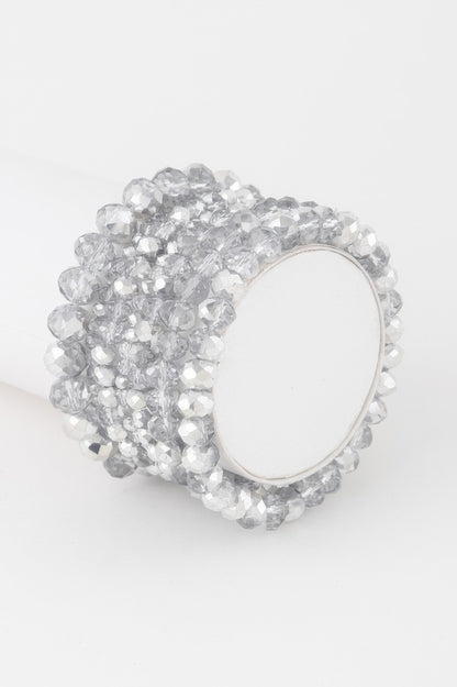 Multi Crystal Beaded Bracelet