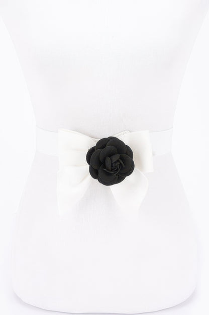 Flower Ribbon Elastic Belt