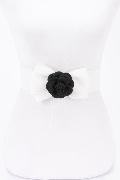 Flower Bow Elastic Belt
