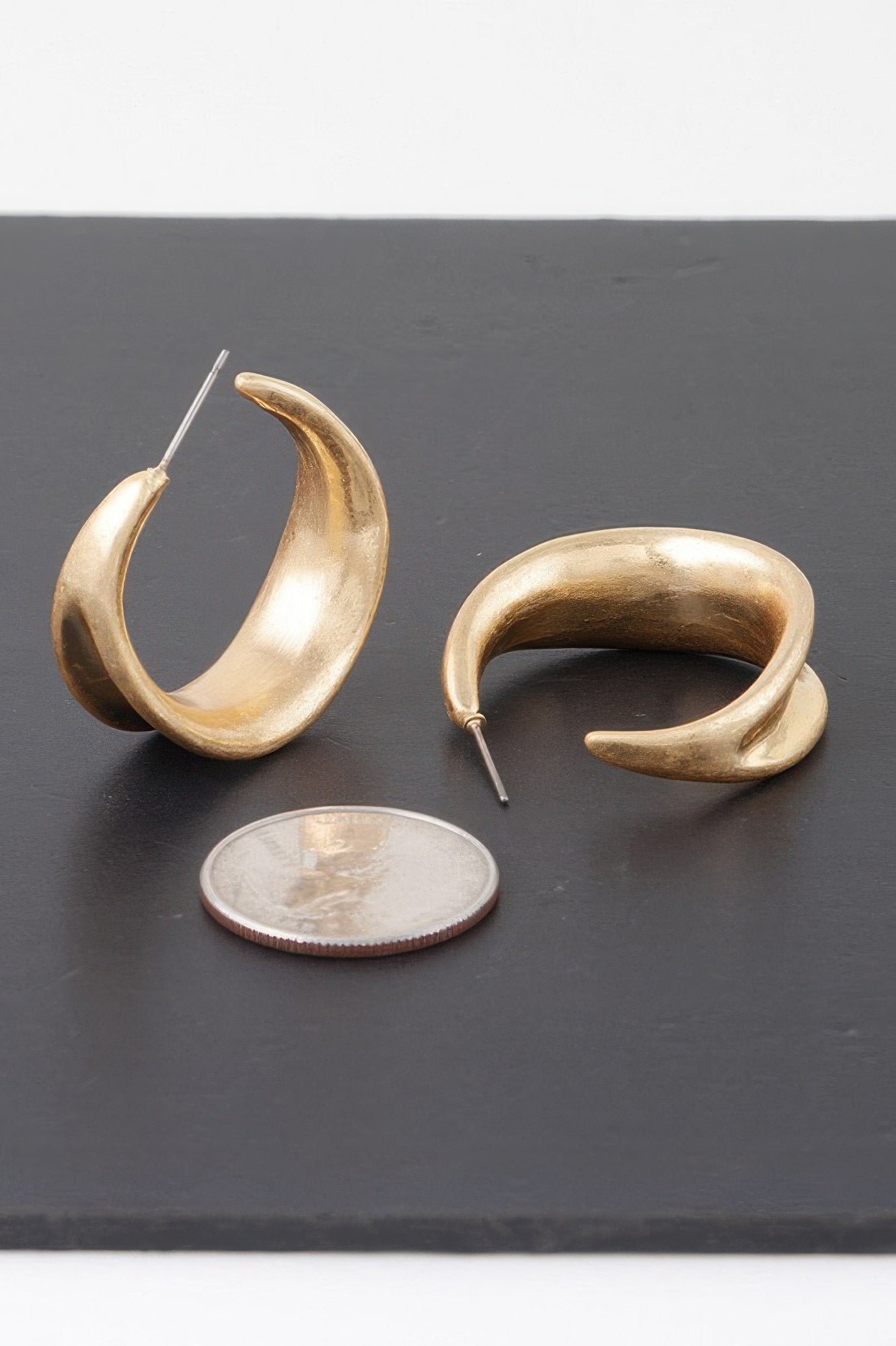 Hollowed Hook Hoop Earrings