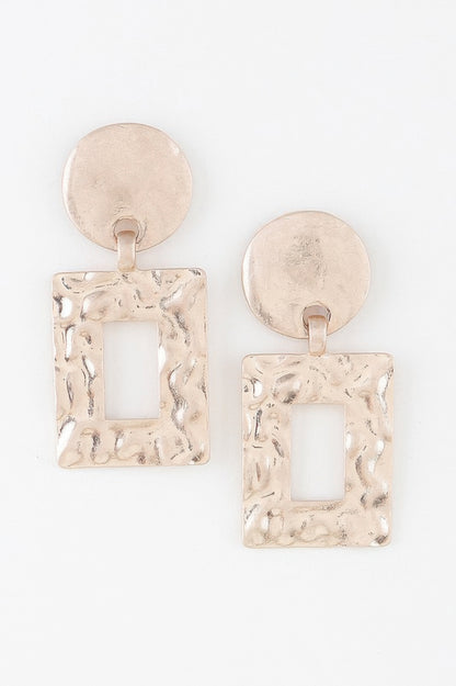 Ripple Box Frame Earrings