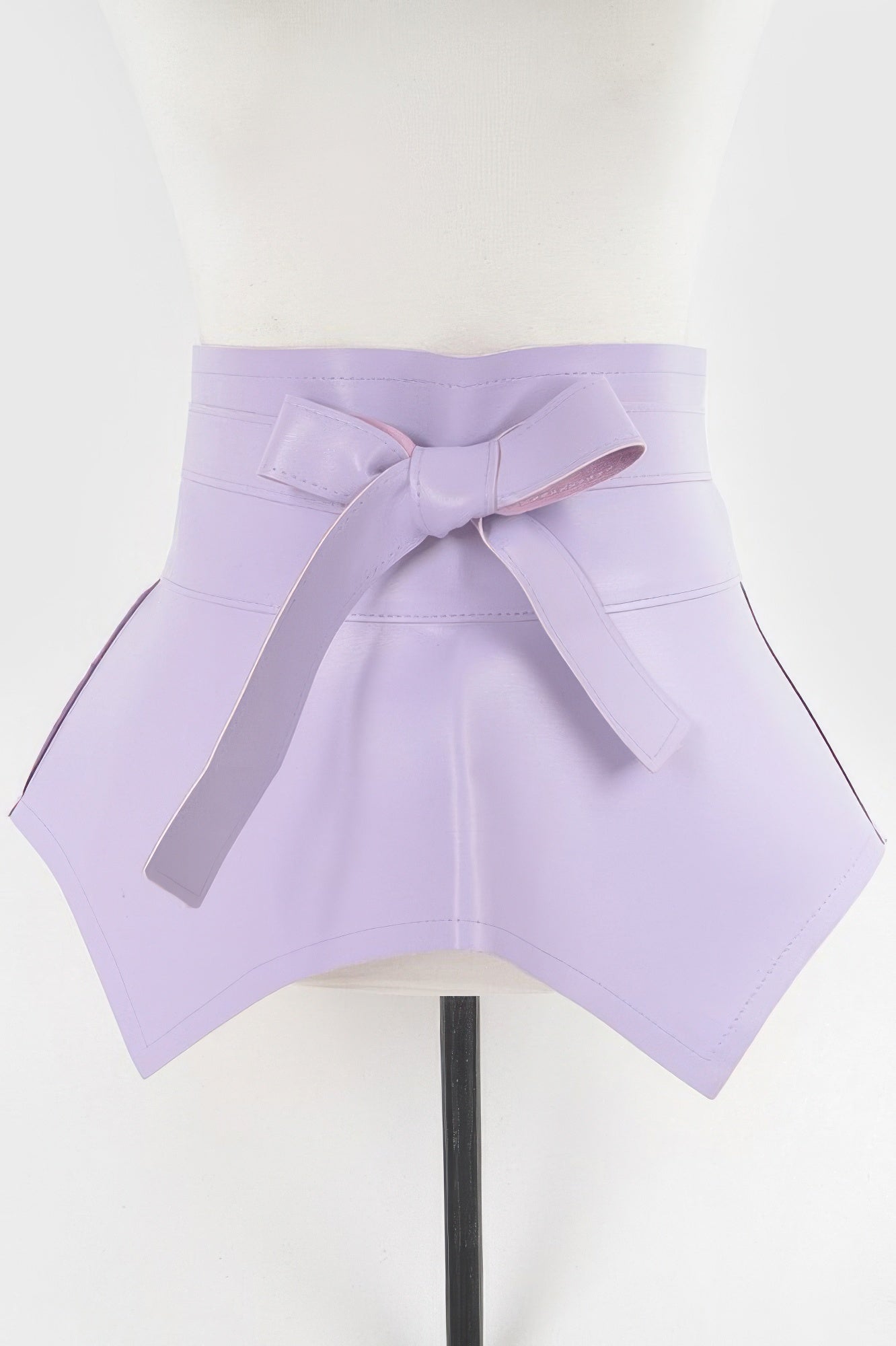 Faux Leather Skirt Belt