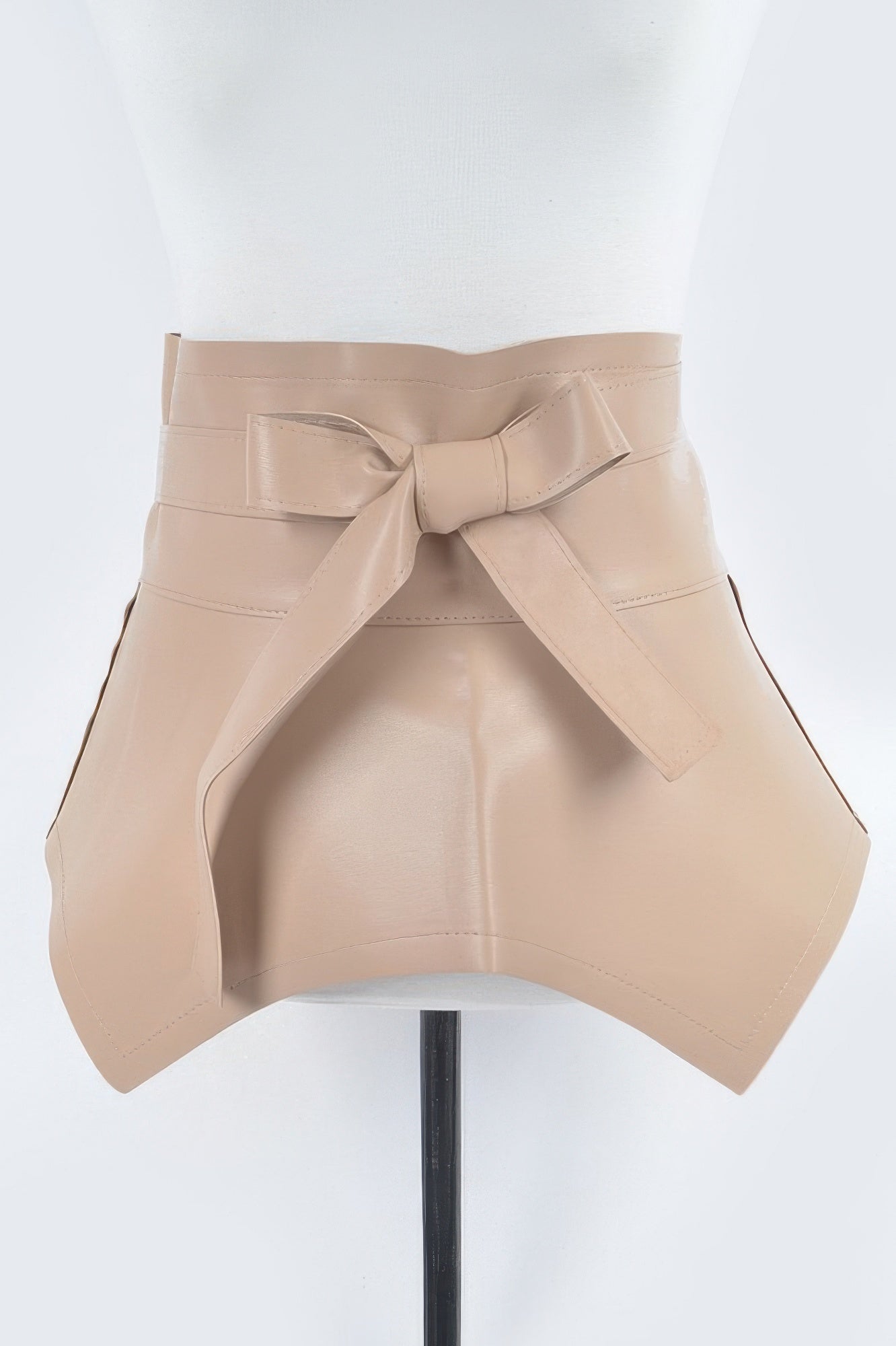 Faux Leather Skirt Belt