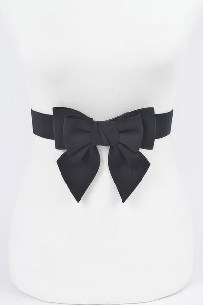 Ribbon Buckle Stretch Belt