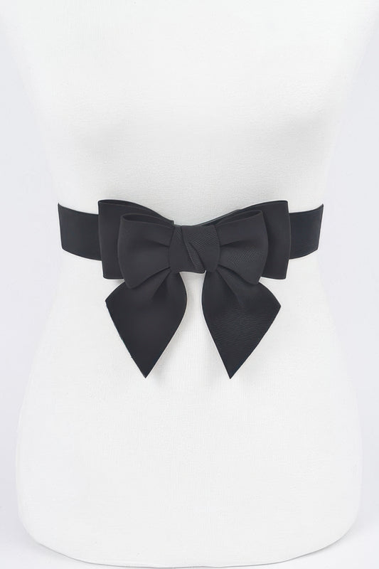 Ribbon Buckle Stretch Belt