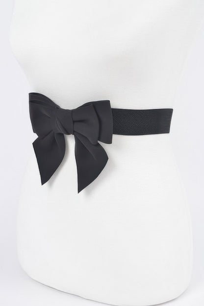Ribbon Buckle Stretch Belt