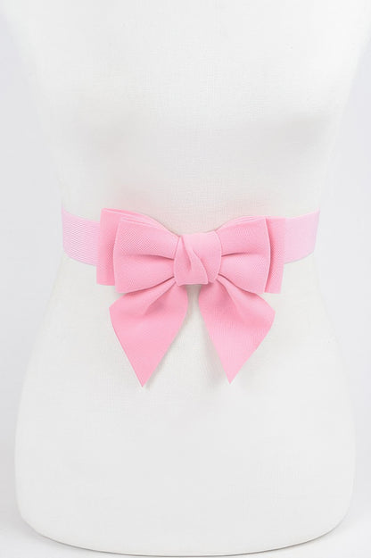 Ribbon Buckle Stretch Belt