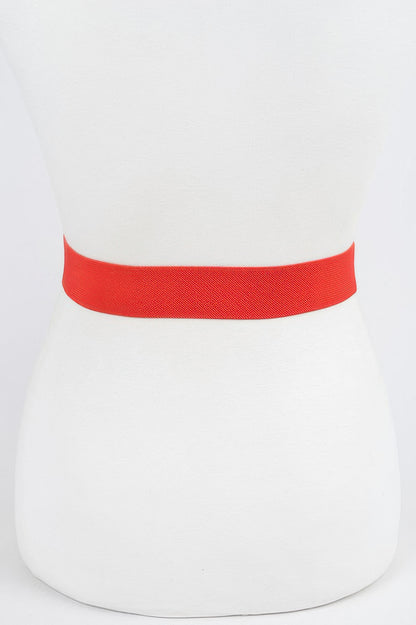 Ribbon Buckle Stretch Belt