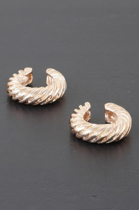 Twisted Rope Hoop Earrings