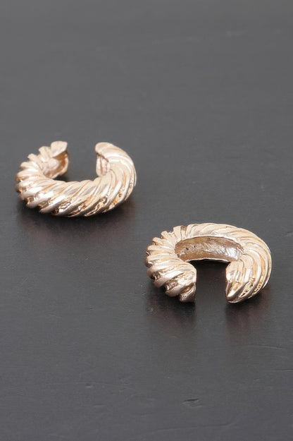 Twisted Rope Hoop Earrings