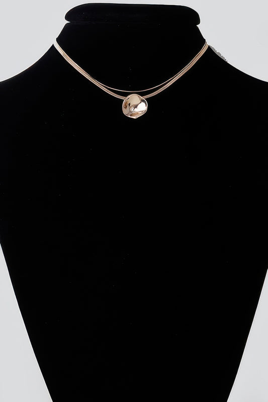 Reflection Plate Snake Chain Necklace