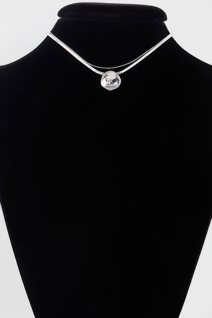 Reflection Plate Snake Chain Necklace