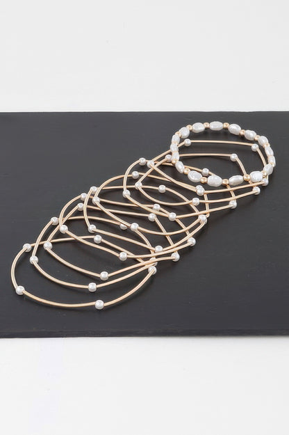 Faux Pearl Elegance Bracelet